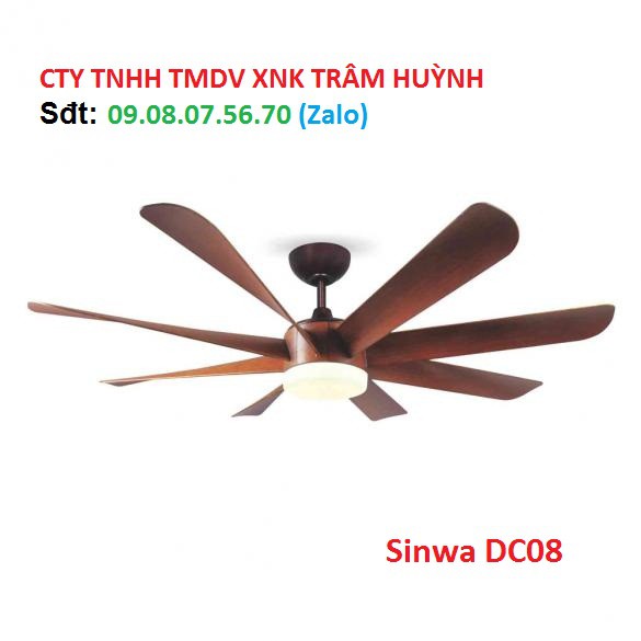 Quạt Trần Đèn Led Sinwa DC08