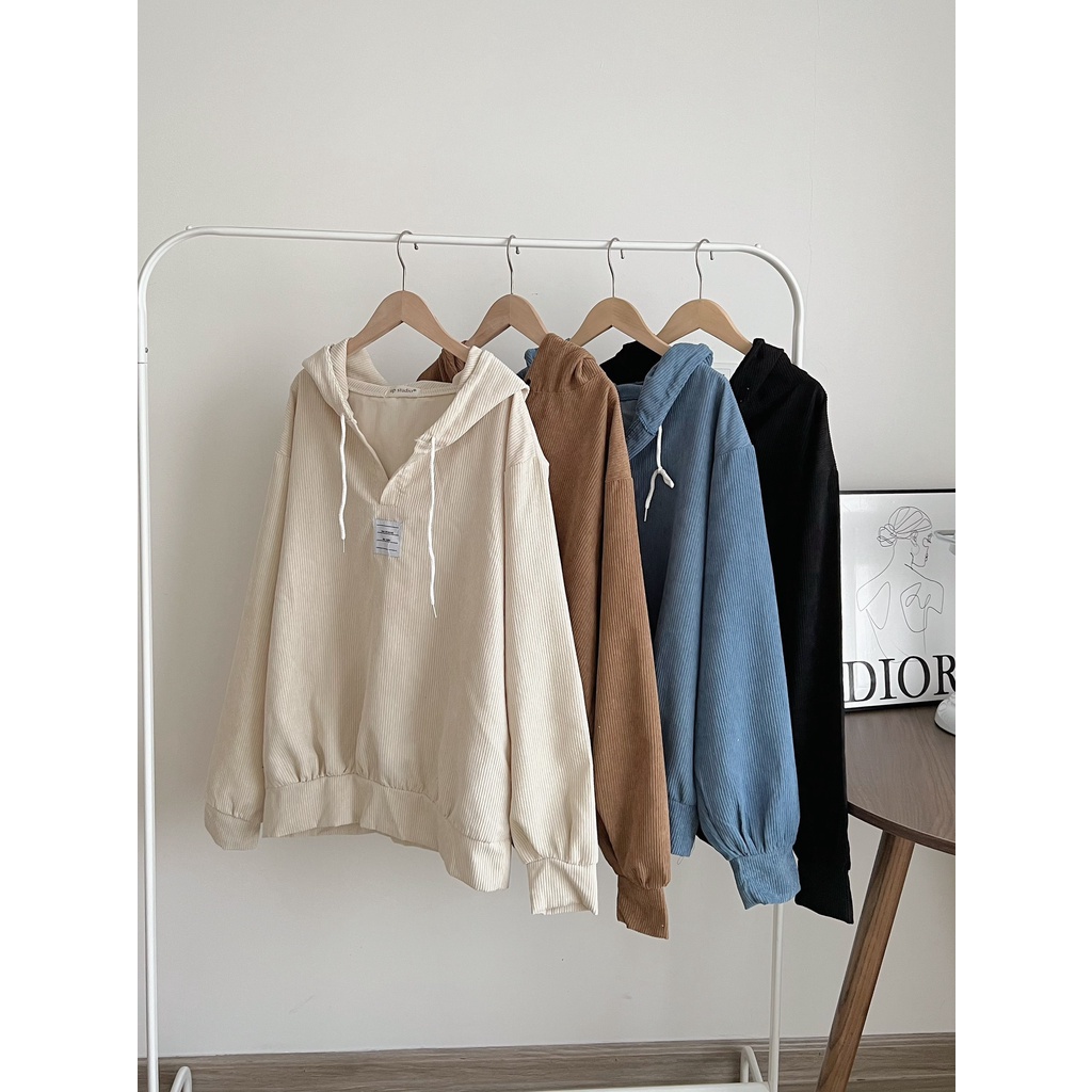 Áo Hoodie nhung tăm logo