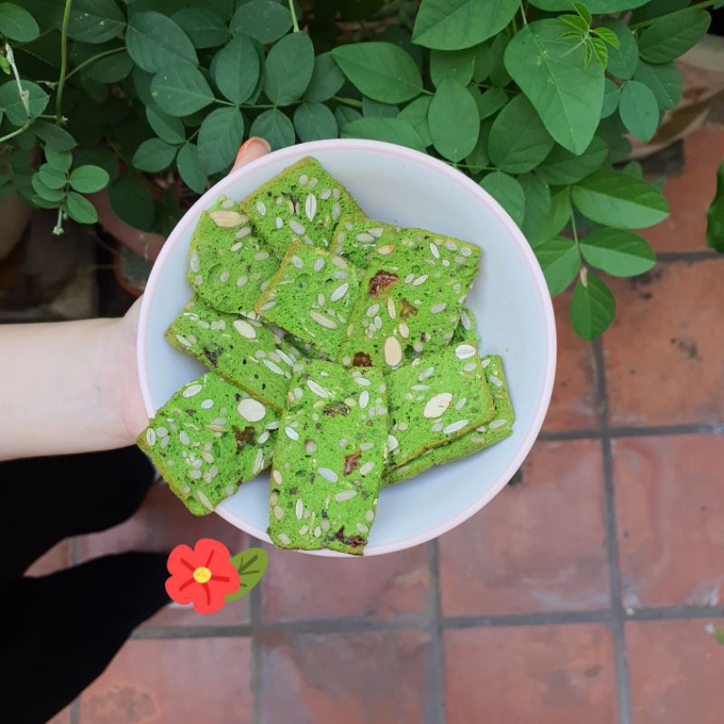 Biscotti nguyên cám Góc Healthy nguyên liệu chọn lọc, bánh ăn kiêng nam nữ đều dùng được