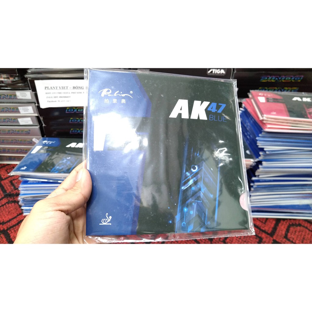 Mặt vợt palio ak47 xanh chính hãng [Mua 02 mặt tặng keo sữa energy long 3]