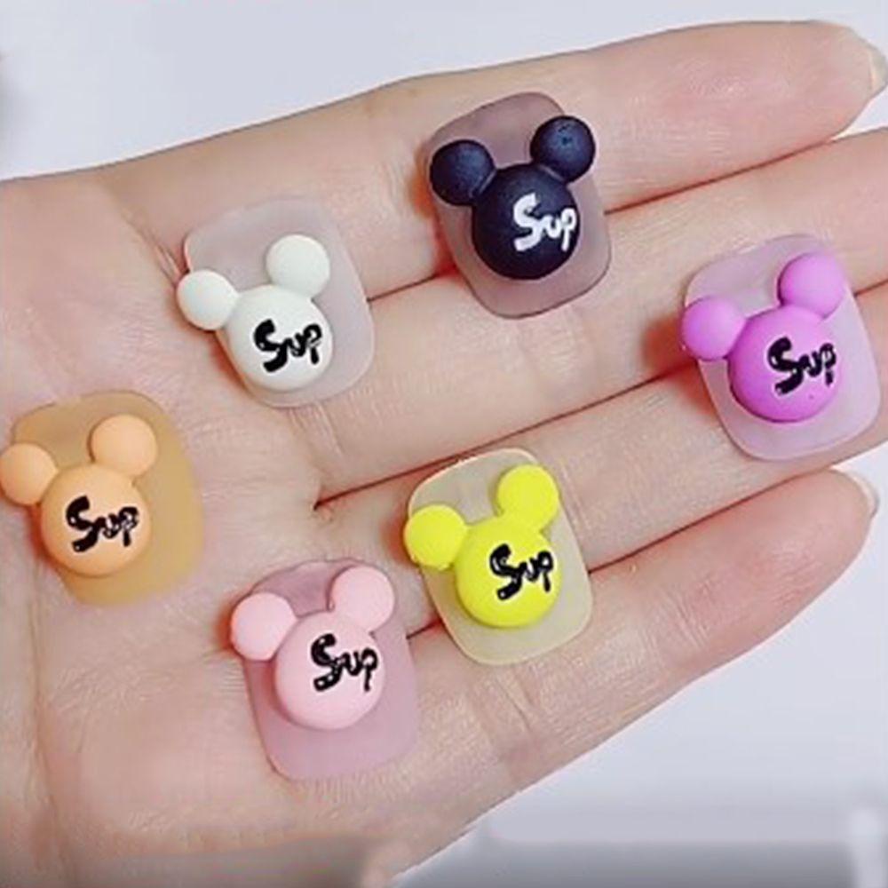 Phụ Kiện Trang Trí Móng Tay Hình Chuột Mickey Xinh Xắn|Phụ Kiện Trang Sức Làm Móng Nghệ Thuật Hình Hoạt Hình Dễ Thương
