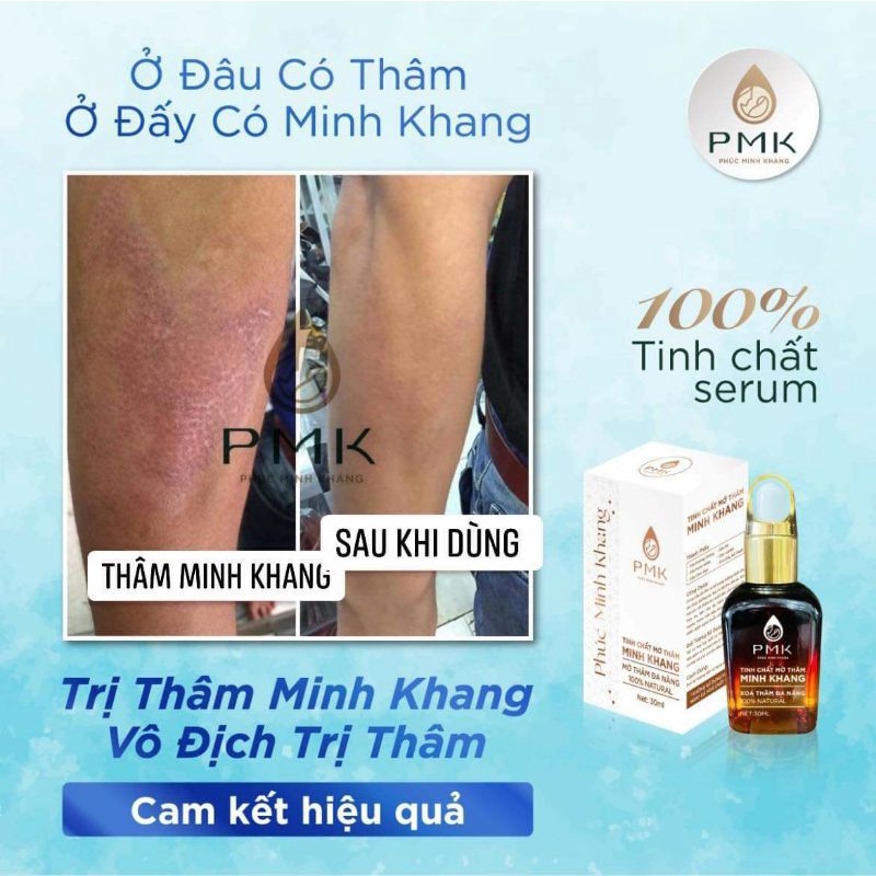 Tinh chất Xóa mờ thâm Minh Khang- Xoá thâm Sẹo,thâm mắt, thâm môi,thâm nách,thâm mụn,thâm gãi ngứa - Chính Hãng