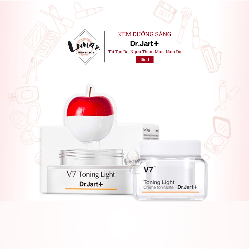 Kem Dưỡng Sáng, Tái Tạo Da, Ngừa Thâm Mụn, Nám Da Dr.Jart+ V7 Toning Light Mini 15ml