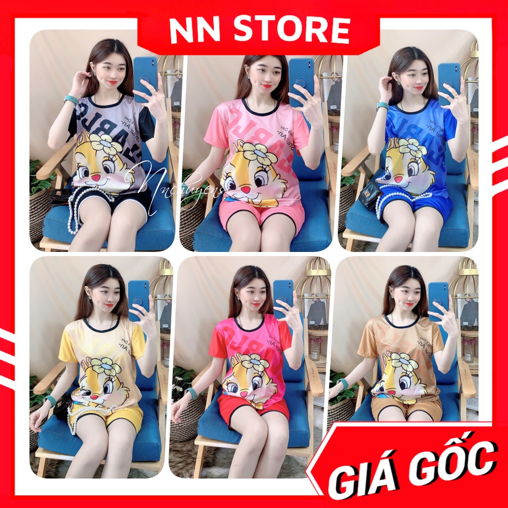 Đồ bộ nữ mặc nhà chất thun mềm mịn mát in hình bò sữa in hình doremon dễ thương 🛑 Đồ bộ hoạt hình BTT tổng hợp