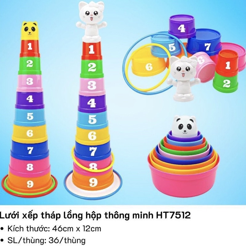 ( thùng 35k)túi xếp tháp và thẩy vòng