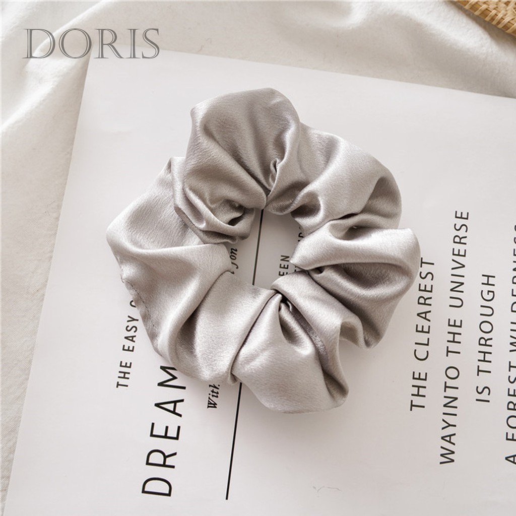 Dây cột tóc Scrunchies Satin - Ảnh Thật - DORIS HOUSE | BigBuy360 - bigbuy360.vn