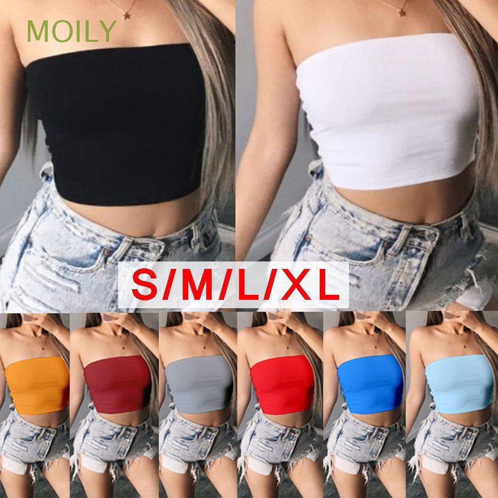 Áo Ống Croptop Thiết Kế Trễ Vai Quyến Rũ