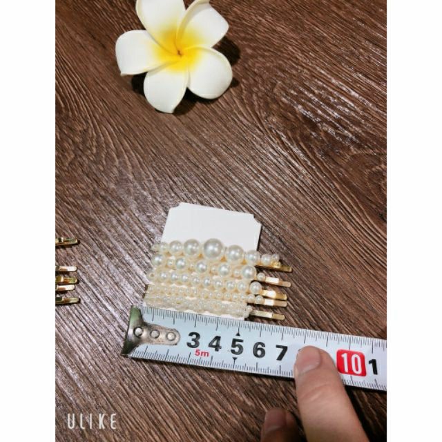 sét 5 kẹp tóc đính hạt trẻ trung phong cách hàn