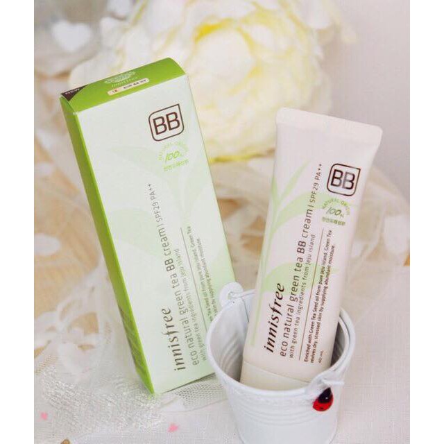 KEM NỀN TRANG ĐIỂM INNISFREE ECO NATURAL GREEN TEA BB CREAM SPF29 PA++ | BigBuy360 - bigbuy360.vn