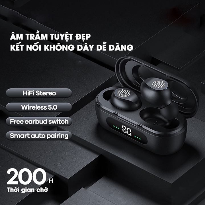 Tai nghe bluetooth True Wireless Remax TWS-41 chính hãng không dây cao cấp, tai nghe âm thanh sống động, pin khủng