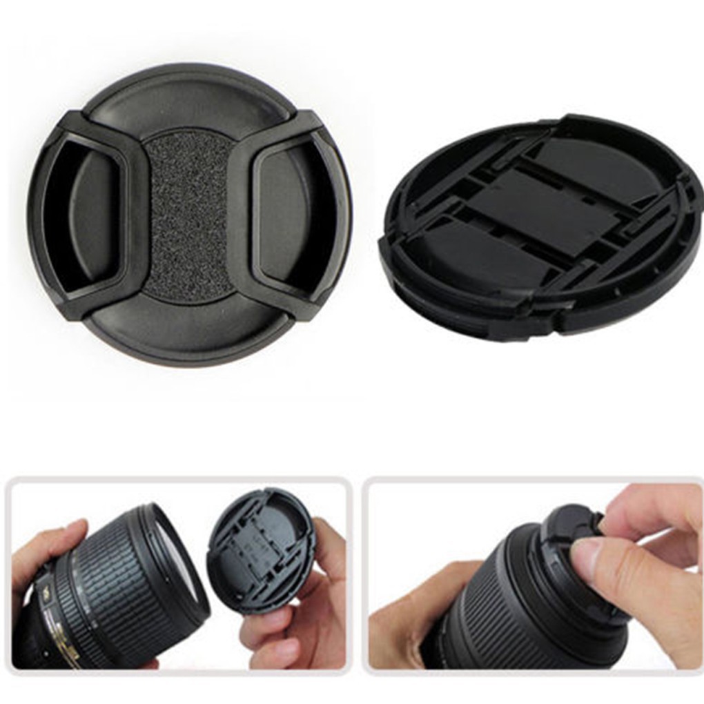 Nắp đậy ống kính Camera Canon Nikon 46/49/52/55/58/62/67/72