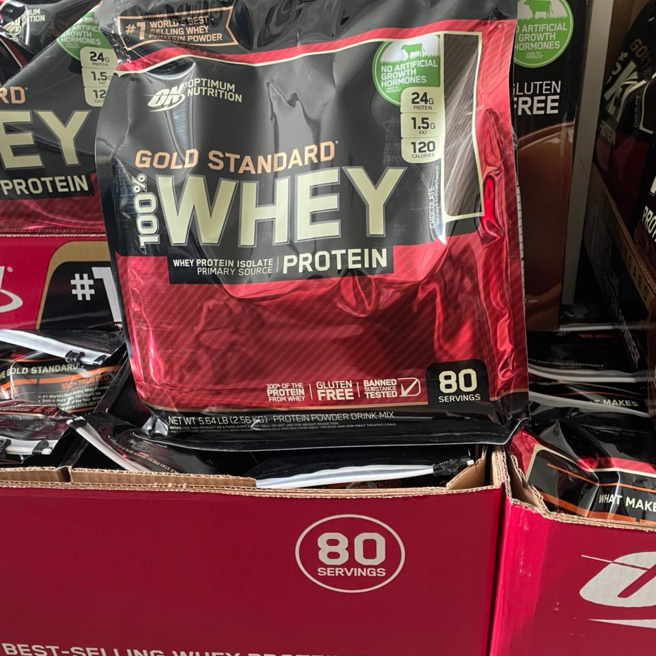 Whey Protein Isolate Bột Tăng Cơ Whey Protein Whey On Optimum Nutrition Gold Standard 100% 80 Servings 2.48kg-2.56kg