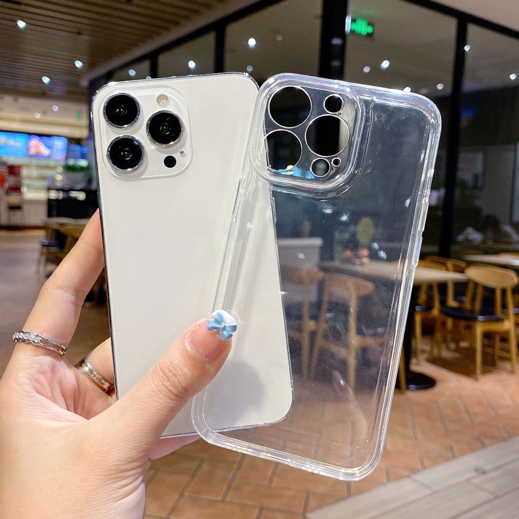 Ốp Điện Thoại Trong Suốt Mạ Điện Họa Tiết Vũ Trụ Cho iPhone 13 12 11 X XS Pro Max XR 6 6S 7 8 Plus