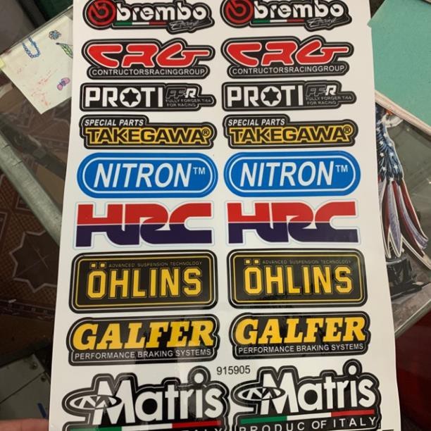 ( Giá 1 Tấm ) Tem Chữ Gián Phuộc Mã 001