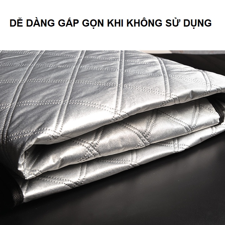 Bạt che chắn nắng ngoài kính lái ô tô, dày 4 lớp cao cấp - Phù hợp tất cả dòng xe 4 chỗ, 5 chỗ và 7 chỗ