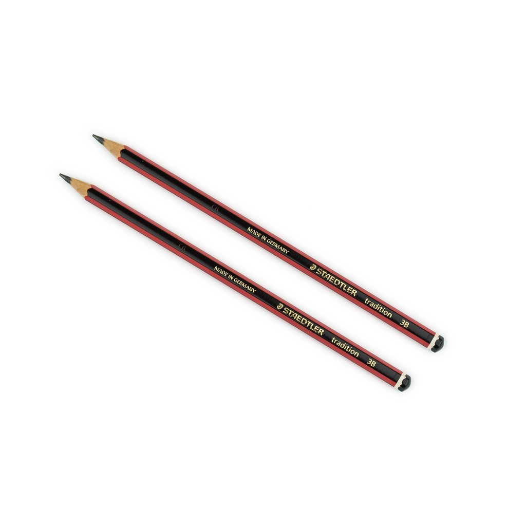 Vỉ 2 cây bút chì đỏ đen STAEDTLER TRADITION 110 (HB, B, 2B, 3B, 4B, 5B, 6B)