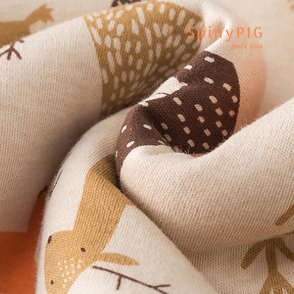 Bộ body cho bé sơ sinh 0-2 tuổi trần bông dài tay có mũ cotton tự nhiên không chất tẩy nhuộm cho bé trai bé gái mùa đông