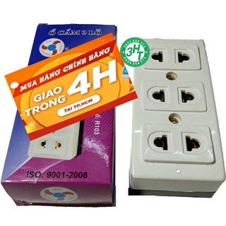 10 Cái Ổ CẮM 3 LỖ K103 - NOW 4H