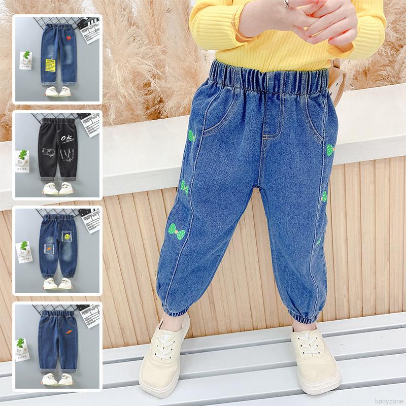 Quần denim mềm mại xinh xắn cho bé trai và bé gái