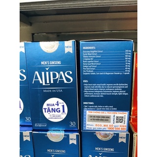 Sâm Alipas platinum 30viên (mẫu mới ,date xa)