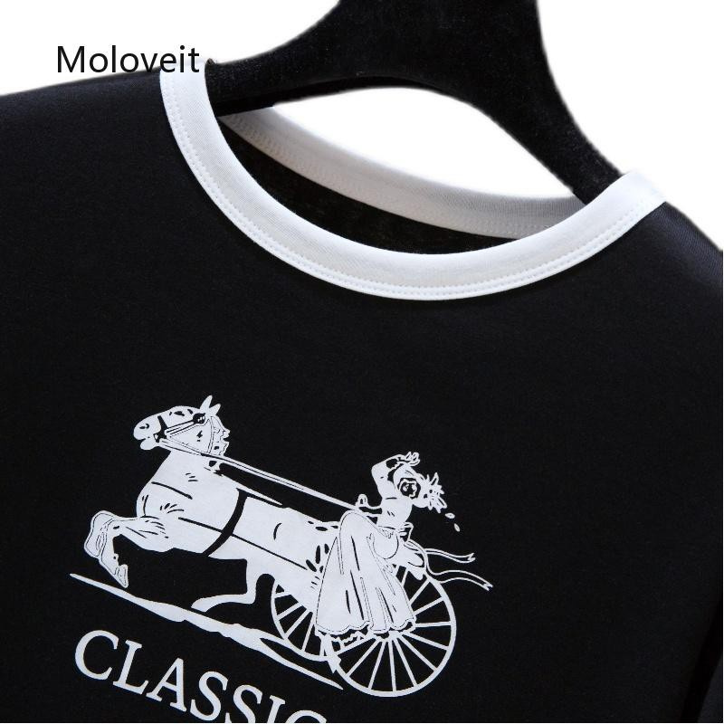 MoloveitFast delivery Women top Sweet T-shirts Casual Shirt Hot sale Short sleeve Korean style