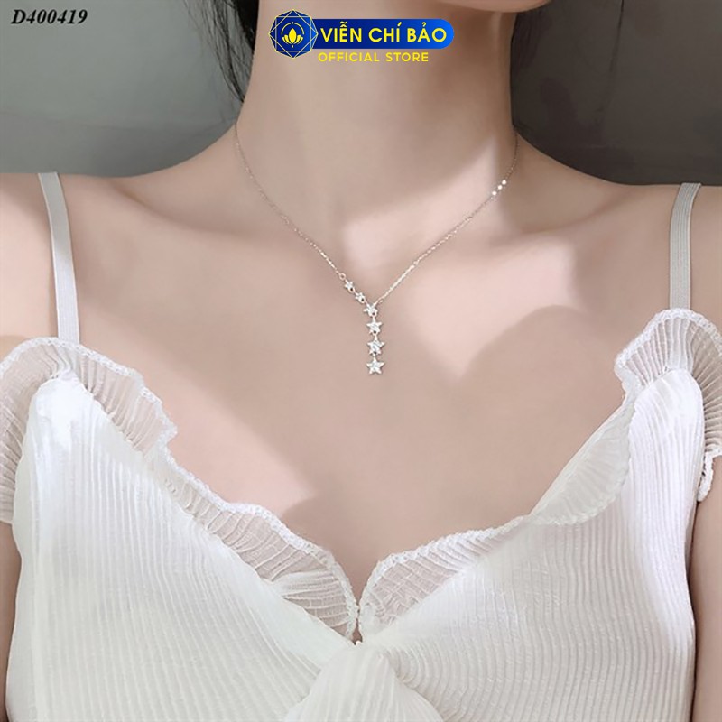 Dây chuyền bạc nữ Dải Ngân Hà chất liệu bạc 925 thời trang phụ kiện trang sức nữ Viễn Chí Bảo D400801