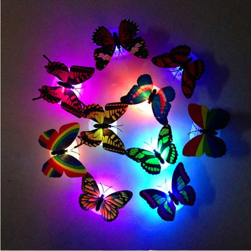Đèn Led Ngủ Trang Trí Hình Bướm Thay Đổi Màu Sắc