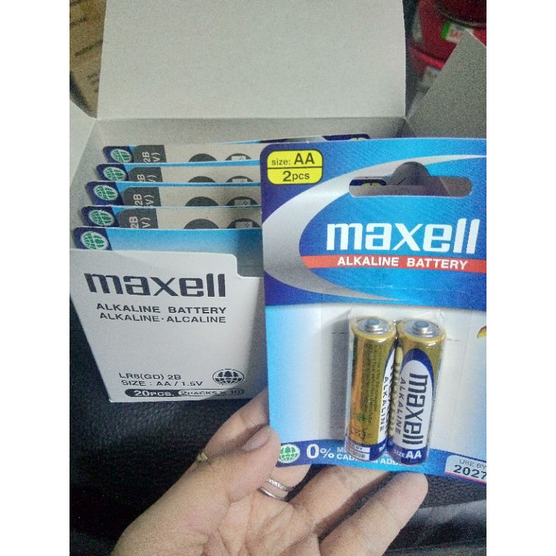 Pin vỉ maxell Alkaline AA [ vỉ/2 viên]