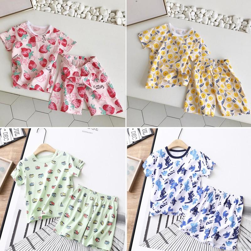 Set Áo Thun Tay Ngắn &amp; Quần Short Cho Bé Trai