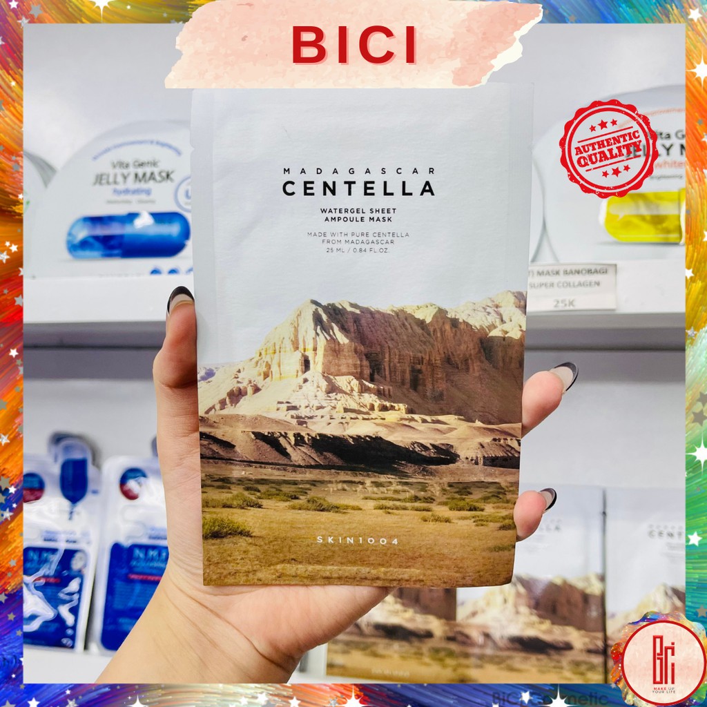 Mặt nạ làm dịu, ngừa mụn SKIN1004 Madagascar Centella Watergel Sheet Ampoule Mask 25ml