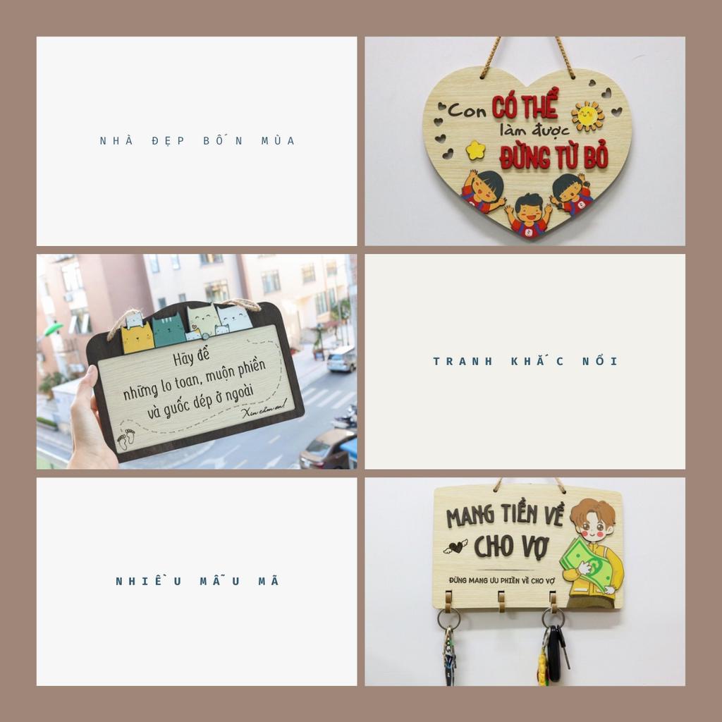 Bảng gỗ decor Home sweet home ngôi nhà yêu thương treo căn hộ nhà riêng