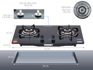 Bếp gas âm Kiwa-777GH