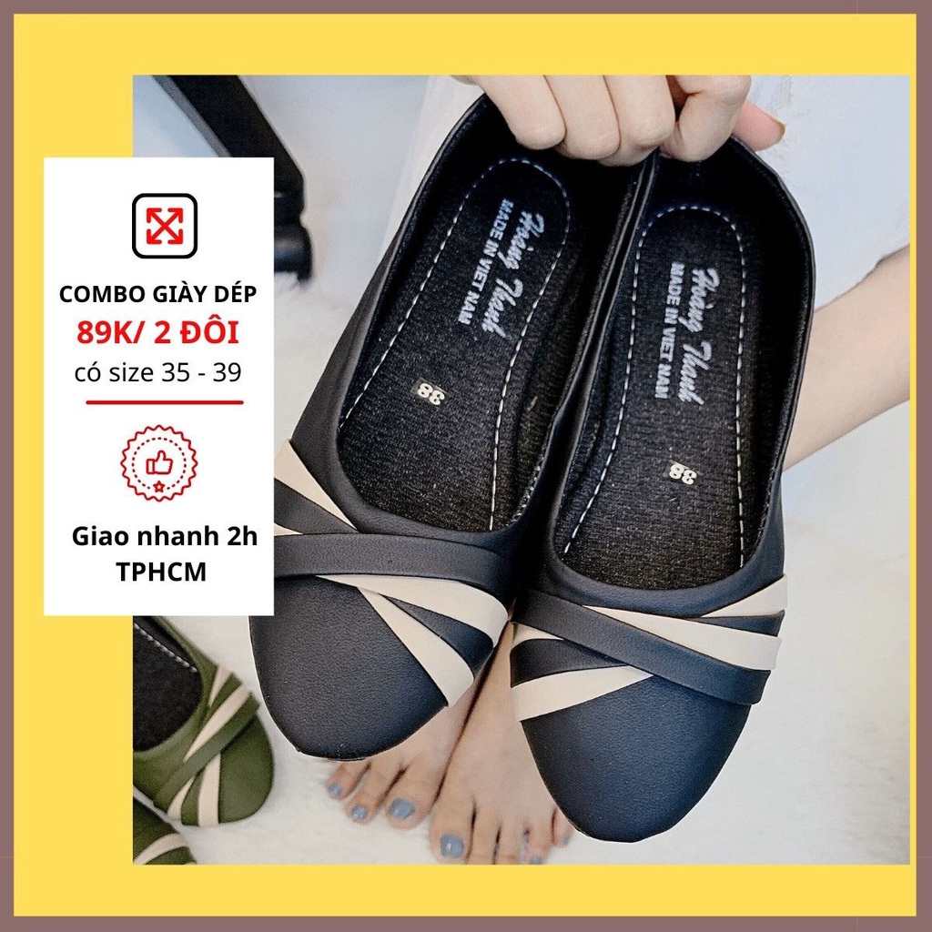 Giày búp bê nữ FreeshipCombo 2 đôi giày bệt nữ tự chọn - giày đế bằng siêu êm phong cách hàn quốc