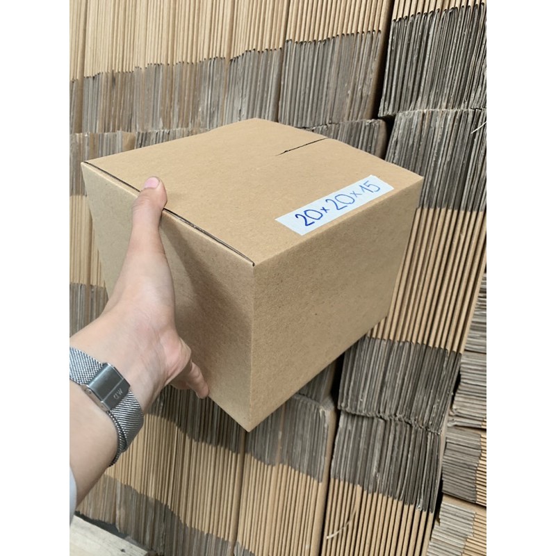 10 HỘP GIẤY CARTON 20x20x15 ĐÓNG HÀNG SHIPCOD-Thùng giấy giá rẻ-Thùng giấy có sẵn-Sỉ lẻ thùng giấy-Xưởng thùng giấy