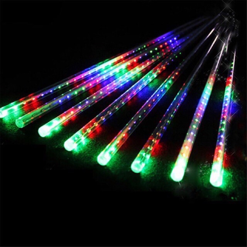 Đèn Led Thả Ngoài Trời Sao Băng Chùm [ 8 cây 50cm ]