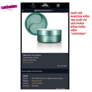 Mặt Nạ Giảm Thâm Mắt JM Solution Eye Patch 60 miếng Hàn Quốc