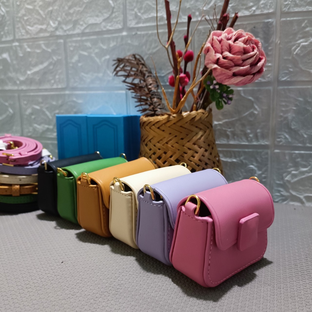 túi đeo chéo mini nữ size 8cm đủ màu