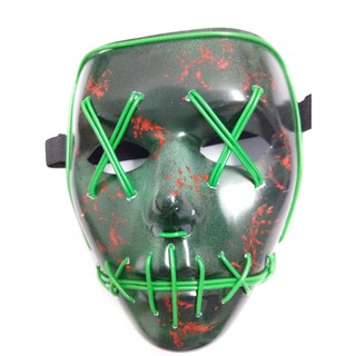 Mặt nạ Thanh trừng có đèn LED hóa trang Halloween-j42