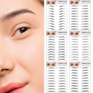 Bộ 10 cặp miếng dán xăm lông mày 6d không thấm nước s3f4