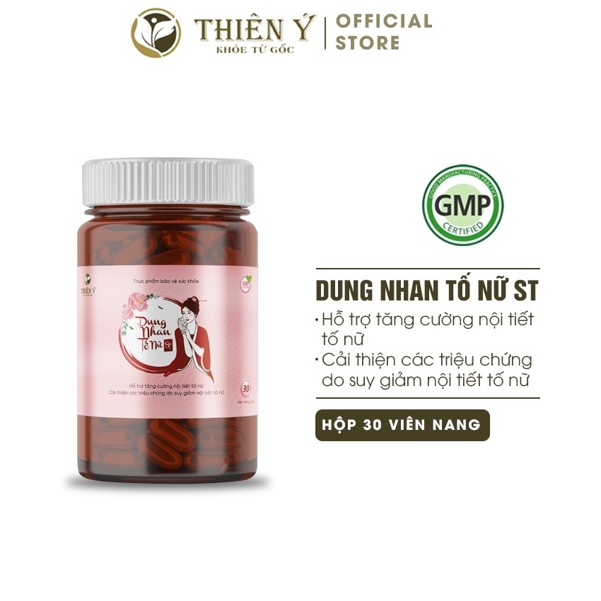 Combo Viên Uống Dung Nhan Tố Nữ 4 Hộp Mỗi Hộp 30 Viên + 6 Hộp Bổ Máu Mỗi Hộp 30 Viên - Thiên Ý