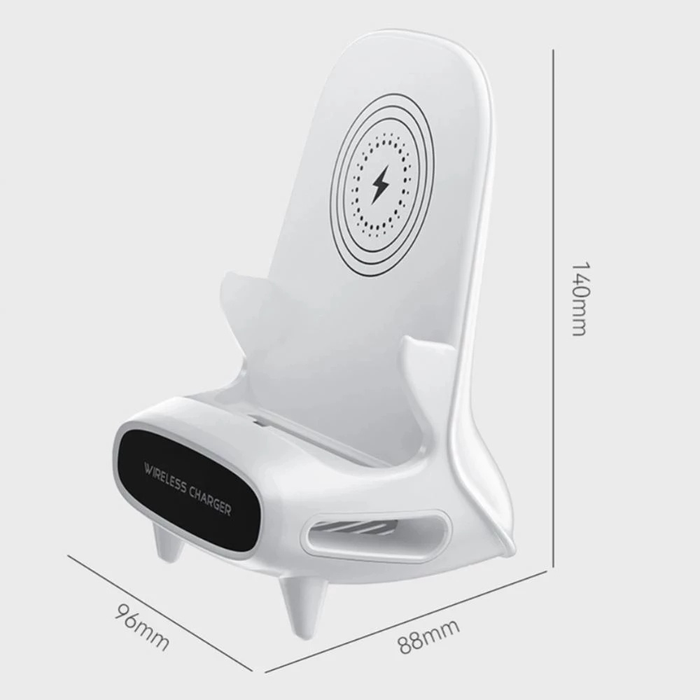 Điện thoại 15W Sạc không dây Điện thoại Máy tính để bàn Đế sạc nhanh Cảm ứng tự động
