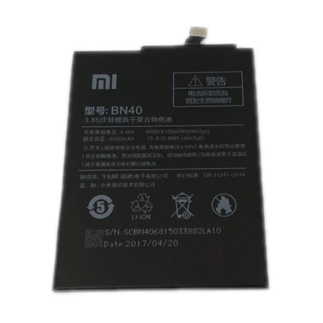 Pin Xiaomi Redmi 4 Prime BN40 - Dung Lượng 4000mAh xịn có bảo hành