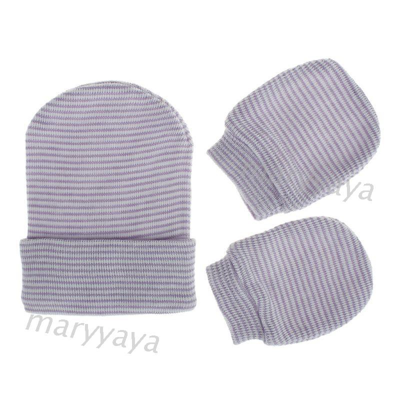 Set 2 Găng Tay Cotton Chống Cào Xước Cho Bé