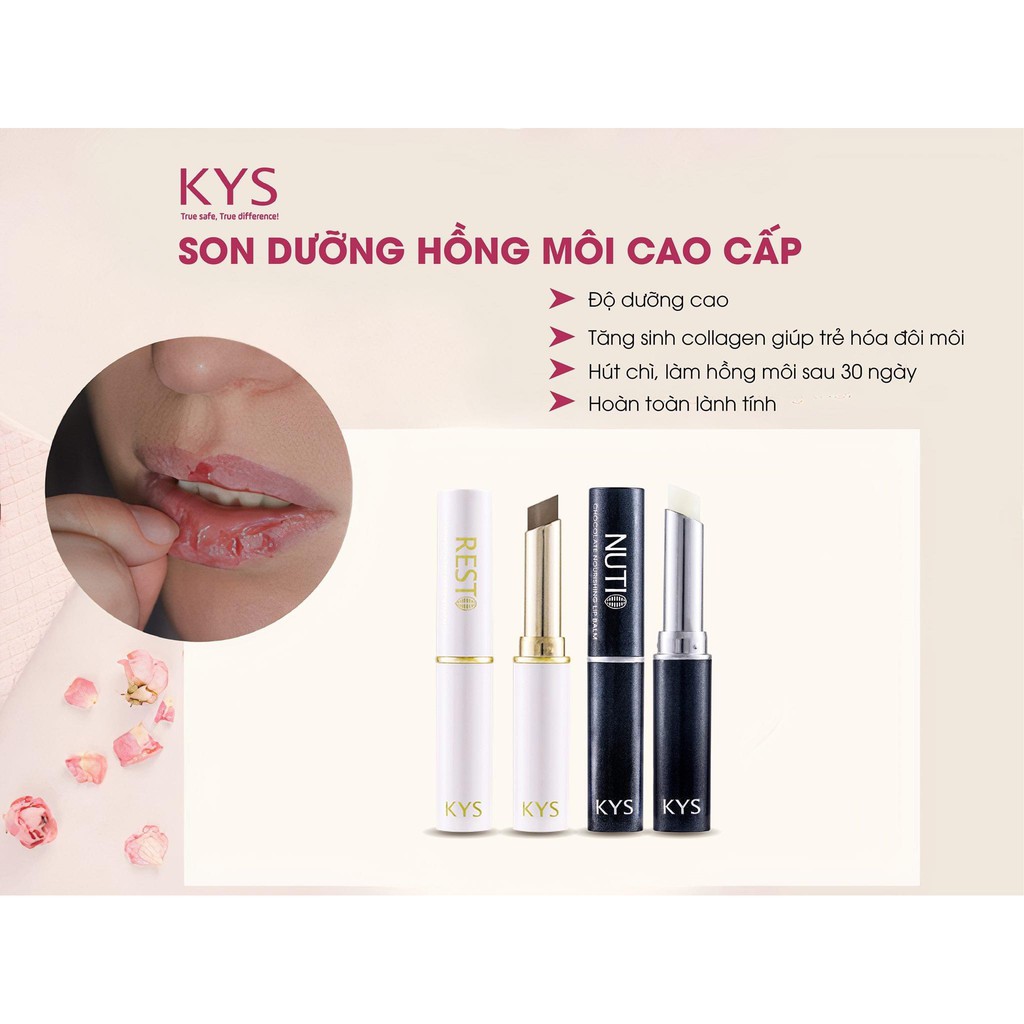 SON DƯỠNG LÀM HỒNG MÔI,HẾT KHÔ MÔI,NỨC NẺ MÔI NUTIO KYS 1,5G