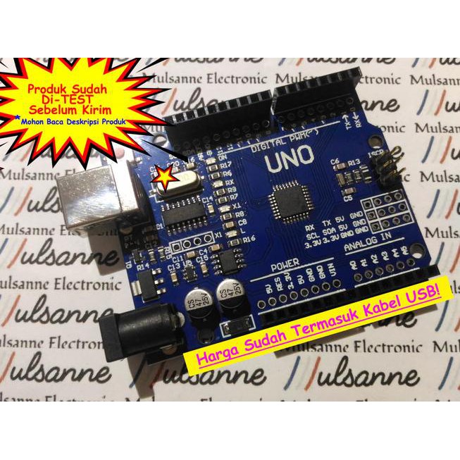'Arduino Uno Smd Ch340 Atmega328 + Cáp Usb