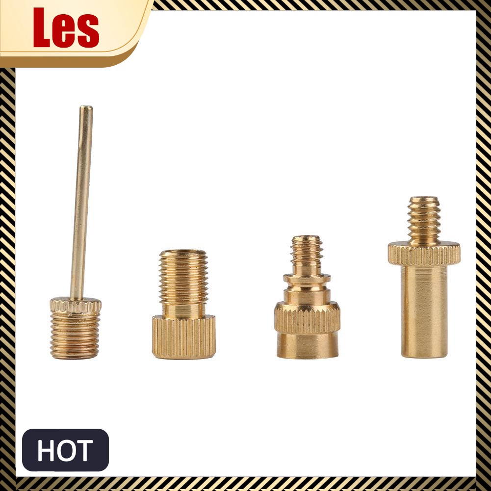 Đầu chuyển van bơm hơi xe đạp 4 trong 1 tiện dụng