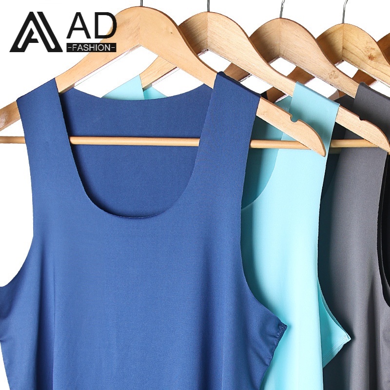 Áo thun thể thao cotton không tay cổ tròn siêu mỏng thoáng khí thời trang mùa hè cho nam 091