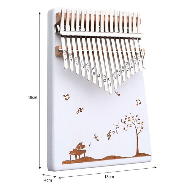 Đàn kalimba 17 phím gỗ nguyên khối Mahagony GECKO000059- haicneal