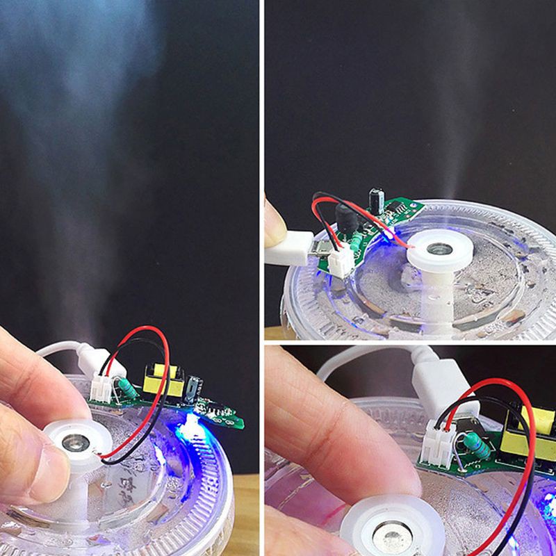 CRE  USB Mini Humidifier DIY Kits Mist Maker and Driver Circuit Board Fogger Atomization Film Atomizer Sheet Mini Oscillating Plate Accessories