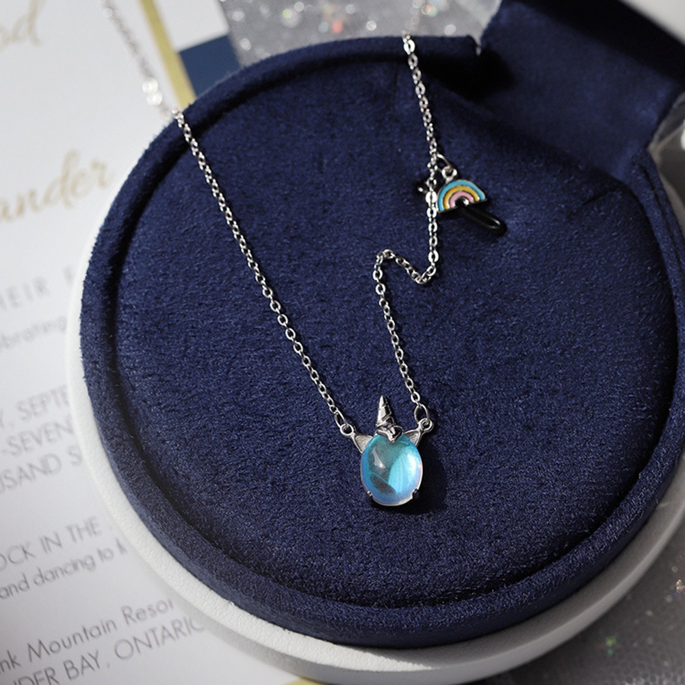 Dây Chuyền Hợp Kim Hình Ngựa Unicorn Đính Đá Xinh Xắn